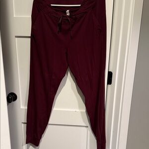Lululemon Burgundy Jogger Pants